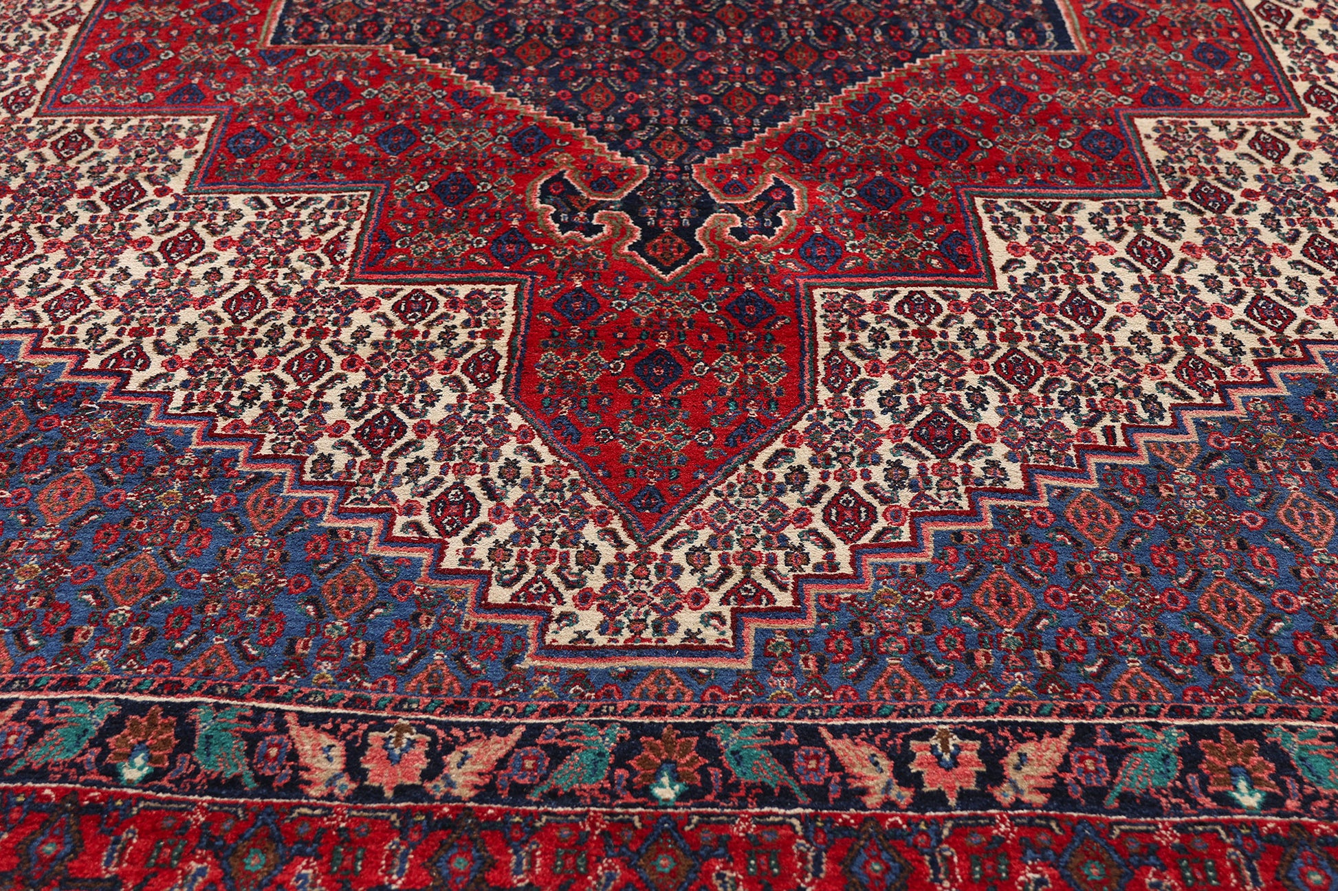 7 x 10 Vintage Persian Bijar Rug 79272