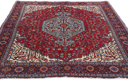 4 x 7 Vintage Persian Farahan Rug 61368