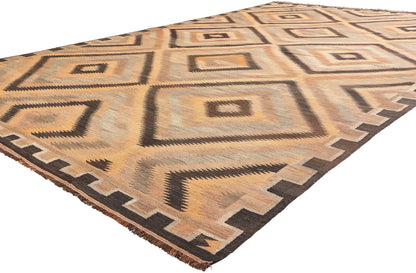 9 x 14 Vintage Persian Fars Kilim Rug 61307