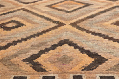9 x 14 Vintage Persian Fars Kilim Rug 61307