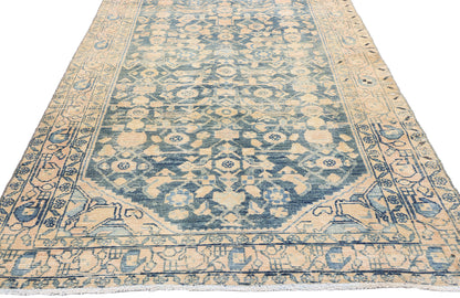 4 x 17 Antique Persian Hussainabad Hamadan Rug 61332