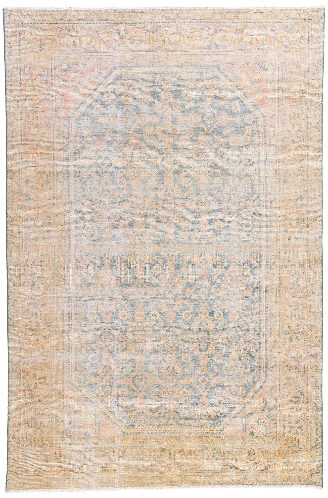 7 x 10 Antique Persian Hamadan Rug 61337