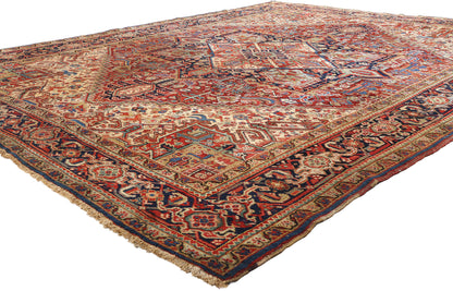 10 x 12 Antique Persian Heriz Rug 78967