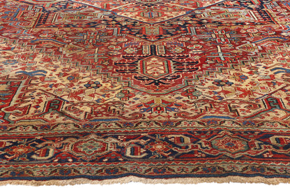 10 x 12 Antique Persian Heriz Rug 78967
