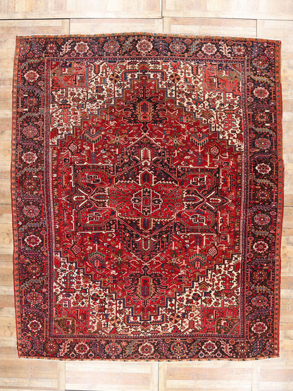 12 x 14 Antique Persian Heriz Rug 79152