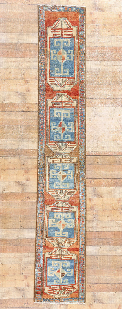 2 x 11 Antique Persian Heriz Rug 61336