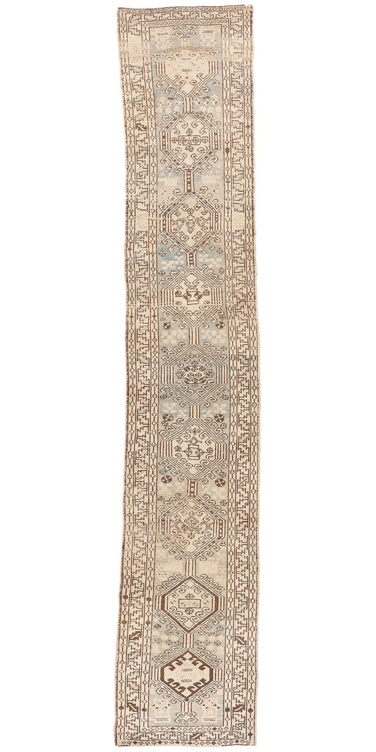2 x 13 Antique Persian Heriz Rug 61317