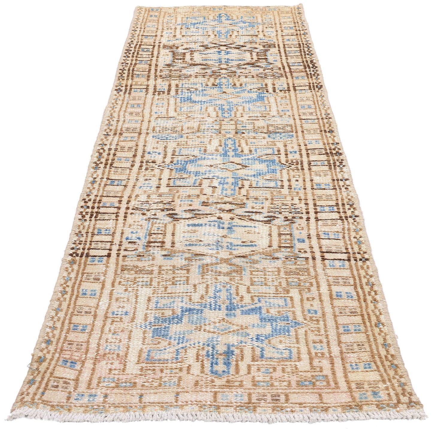 2 x 7 Vintage Persian Karaja Heriz Rug 61334