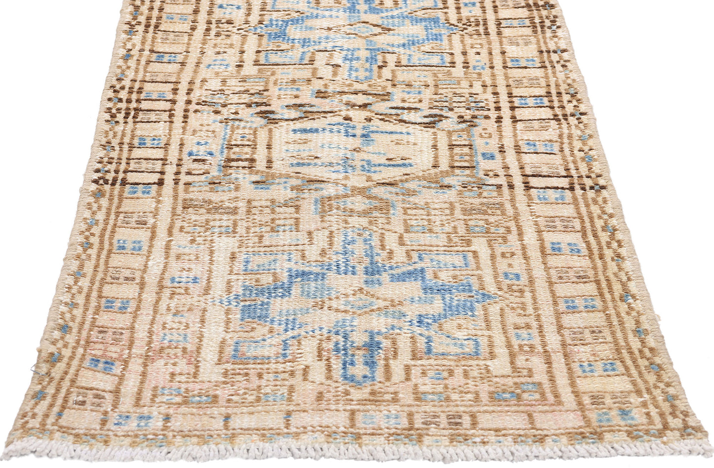 2 x 7 Vintage Persian Karaja Heriz Rug 61334