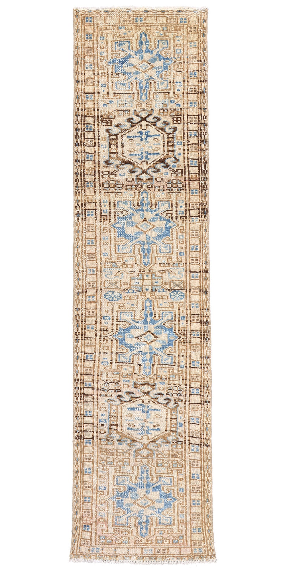 2 x 7 Vintage Persian Karaja Heriz Rug 61334