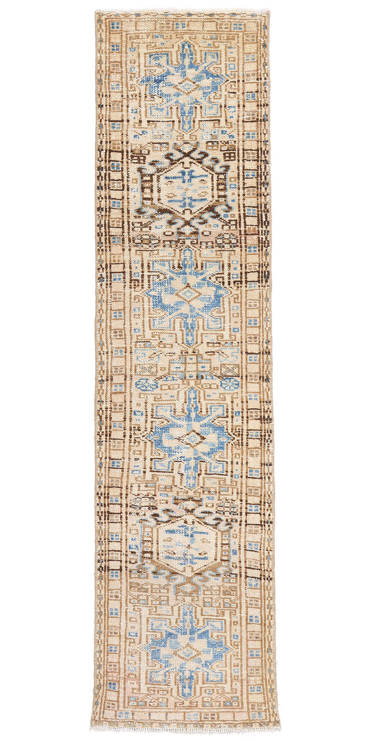 2 x 7 Vintage Persian Karaja Heriz Rug 61334