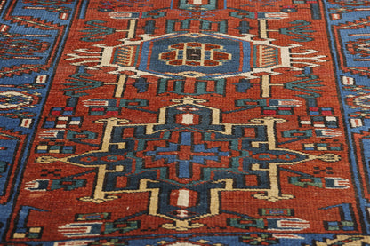 3 x 10 Vintage Persian Karaja Heriz Rug 78955