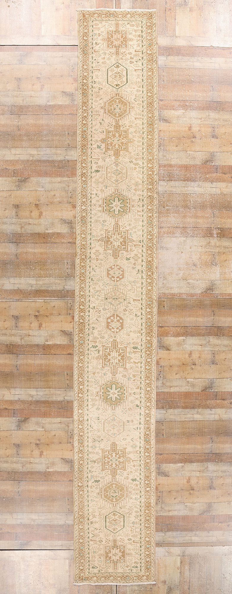 3 x 18 Vintage Persian Karaja Heriz Rug 61333