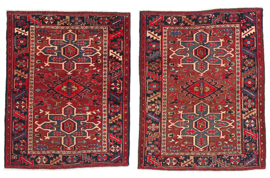 4 x 4 Vintage Persian Heriz Rug 61371
