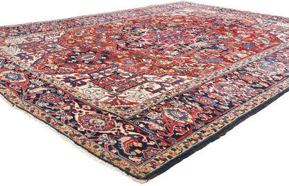 8 x 11 Antique Persian Heriz Rug 79179