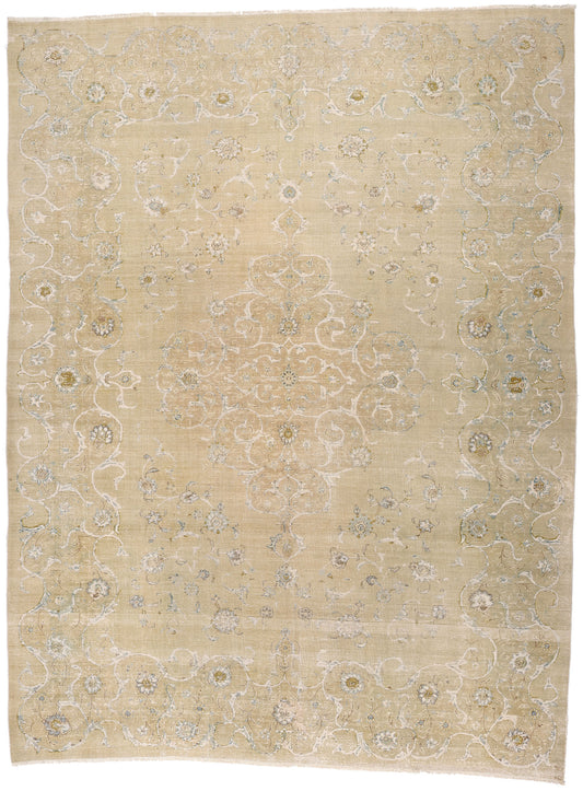 10 x 13 Vintage Persian Kashan Rug 79121