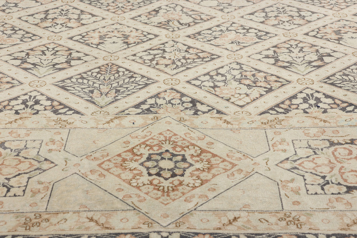 10 x 13 Antique Persian Garden Kerman Rug 61364