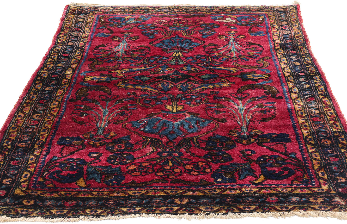 3 x 5 Antique Persian Lilihan Rug 79077