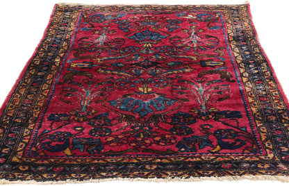 3 x 5 Antique Persian Lilihan Rug 79077