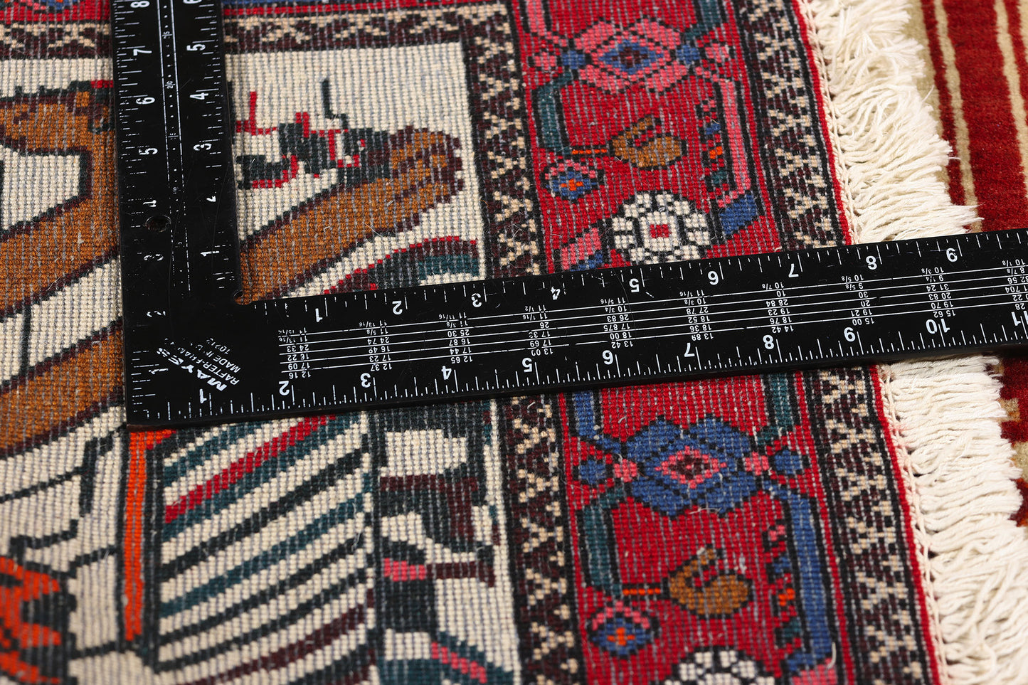 3 x 5 Vintage Persian Abadeh Pictorial Rug 79009
