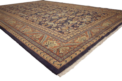 7 x 10 - Brown Vintage Persian Mahal Rug - 75830