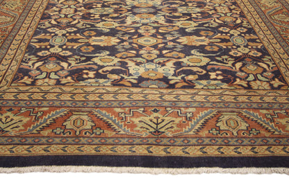 7 x 10 - Brown Vintage Persian Mahal Rug - 75830
