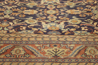 7 x 10 - Brown Vintage Persian Mahal Rug - 75830