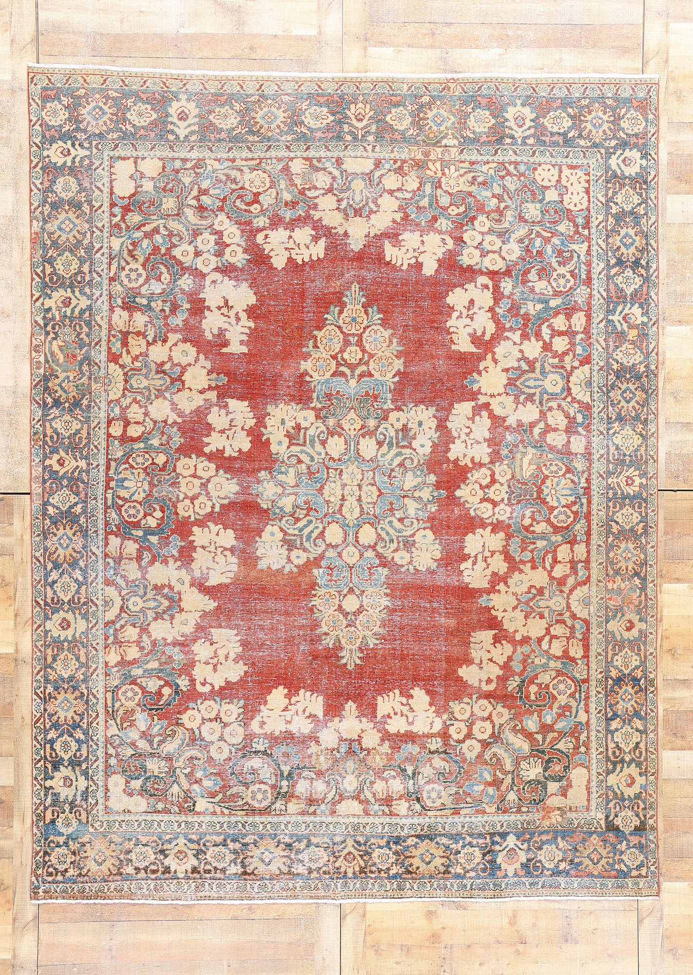 8 x 11 Antique Persian Mahal Rug 61338