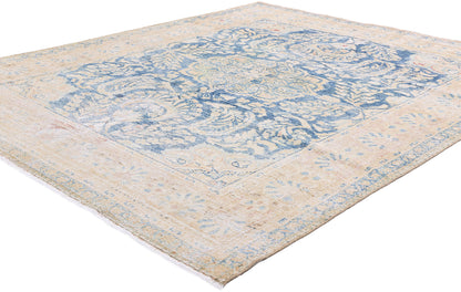 6 x 7 Antique Blue Persian Malayer Rug 61320