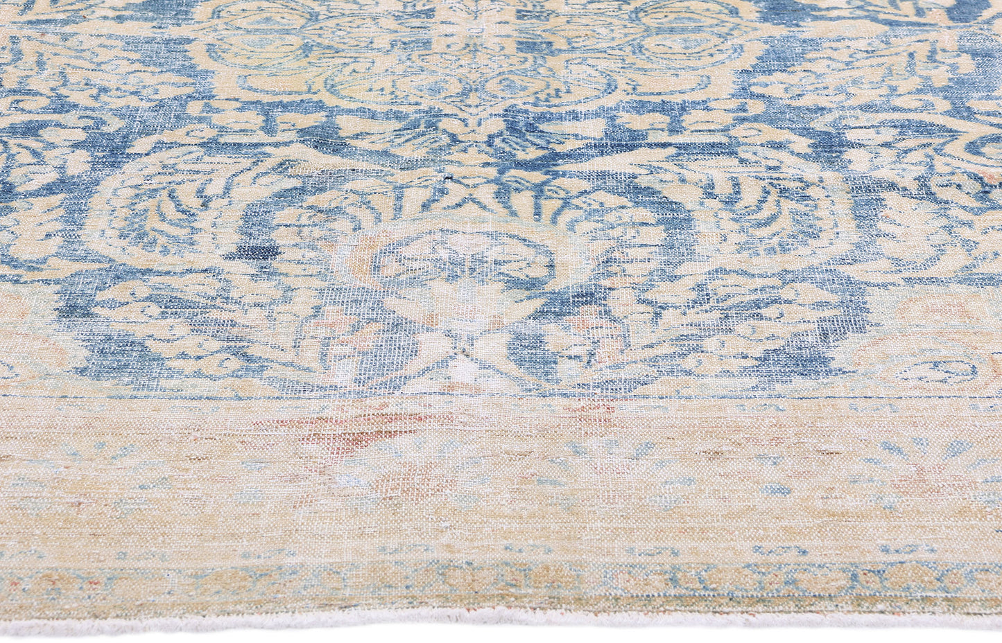 6 x 7 Antique Blue Persian Malayer Rug 61320