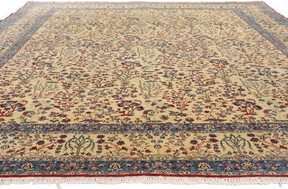 10 x 13 Vintage Tudeshk Persian Nain Rug 79126