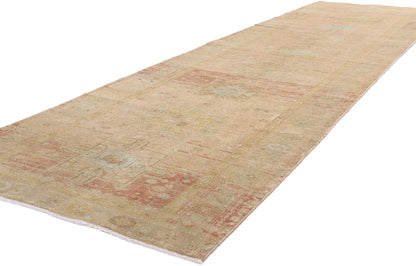 4 x 14 Antique Earth-Tone Persian Northwest Rug 61349