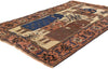 4 x 6 Vintage Persian Shiraz Pictorial Rug 79097