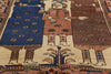 4 x 6 Vintage Persian Shiraz Pictorial Rug 79097