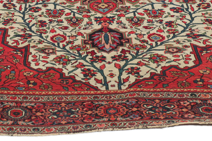 4 x 7 - Red Antique Persian Sarouk Rug - 76924
