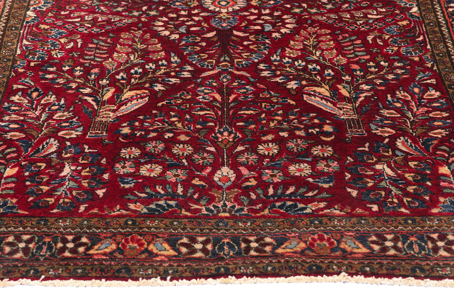3 x 5 Antique Persian Sarouk Rug 79153