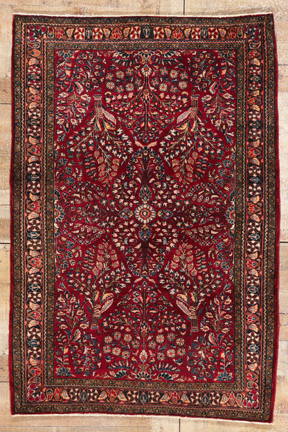 3 x 5 Antique Persian Sarouk Rug 79153