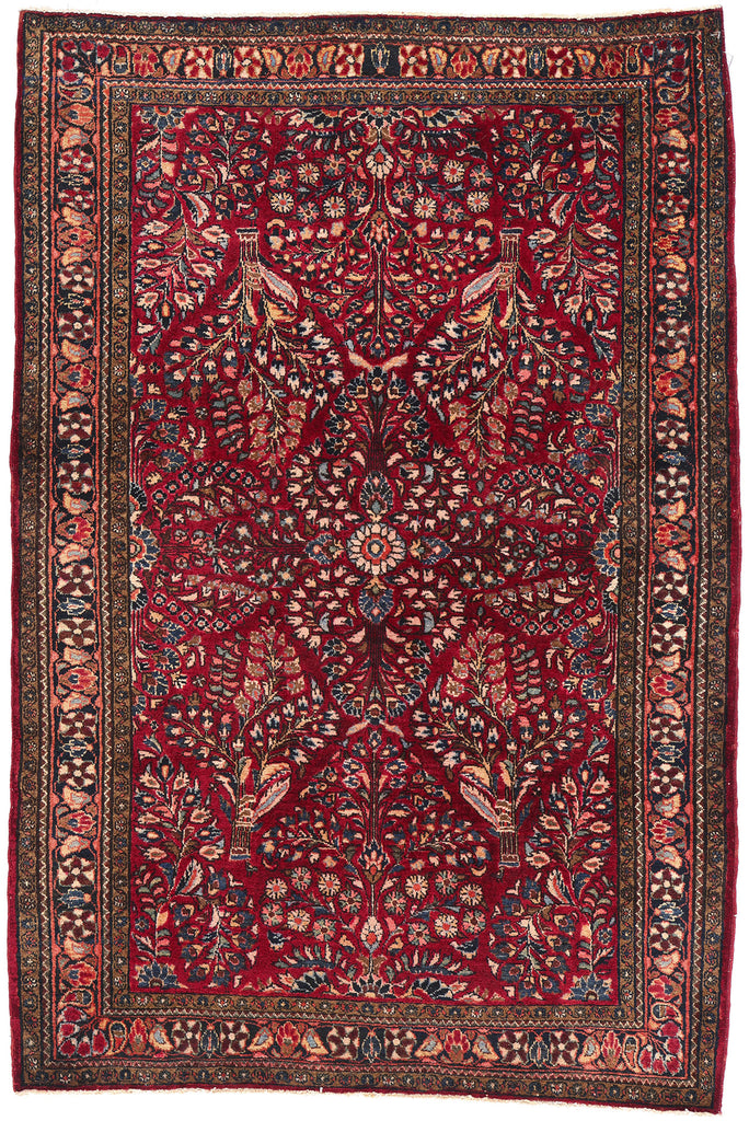 3 x 5 Antique Persian Sarouk Rug 79153