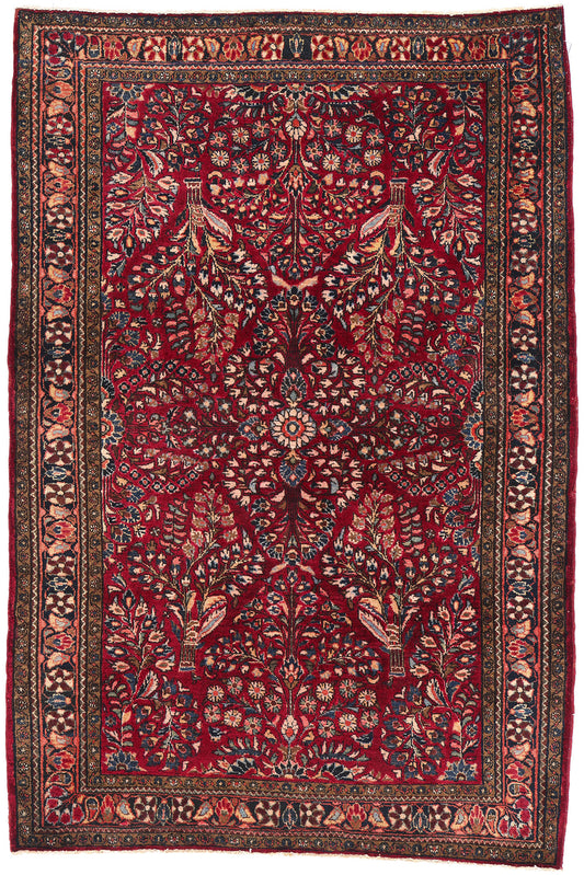 3 x 5 Antique Persian Sarouk Rug 79153