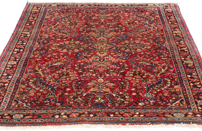 3 x 5 Vintage Persian Sarouk Rug 78914