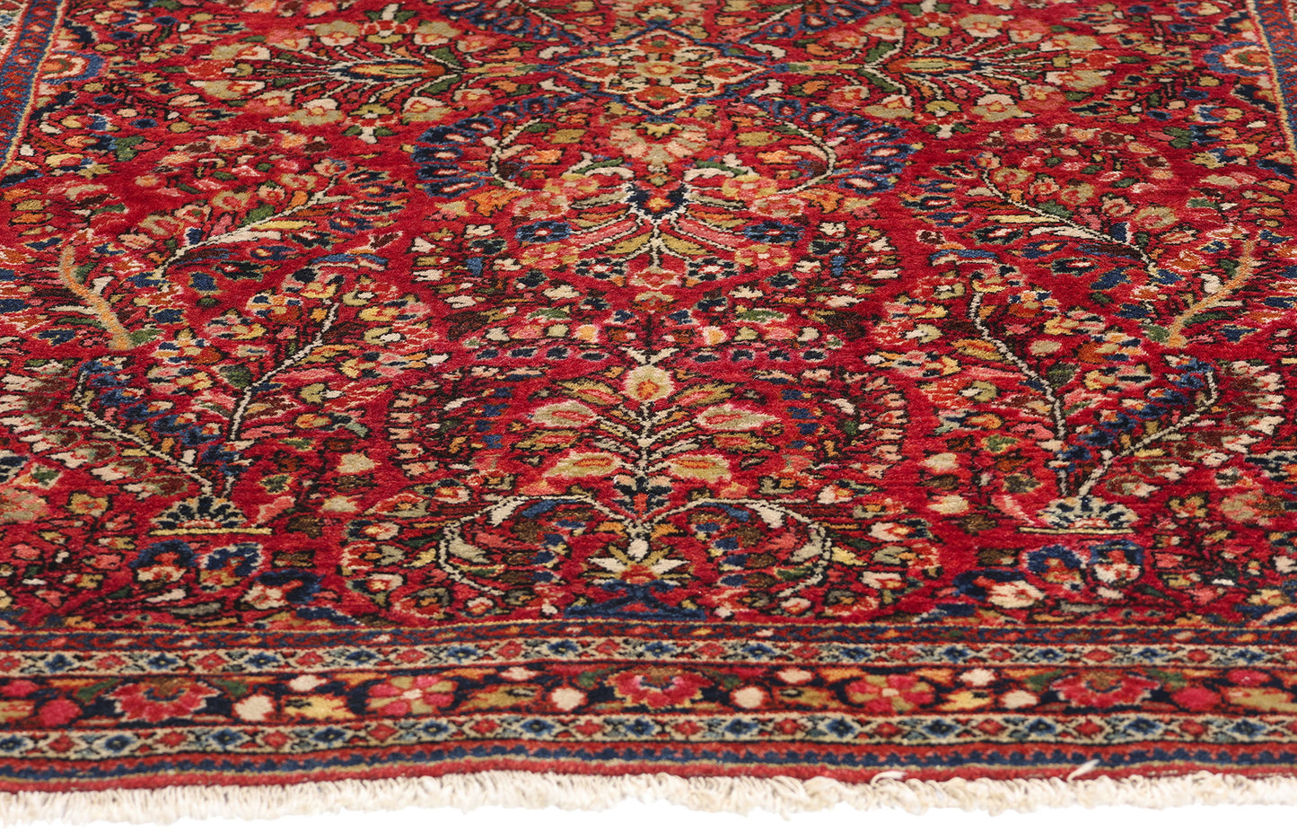 3 x 5 Vintage Persian Sarouk Rug 78914