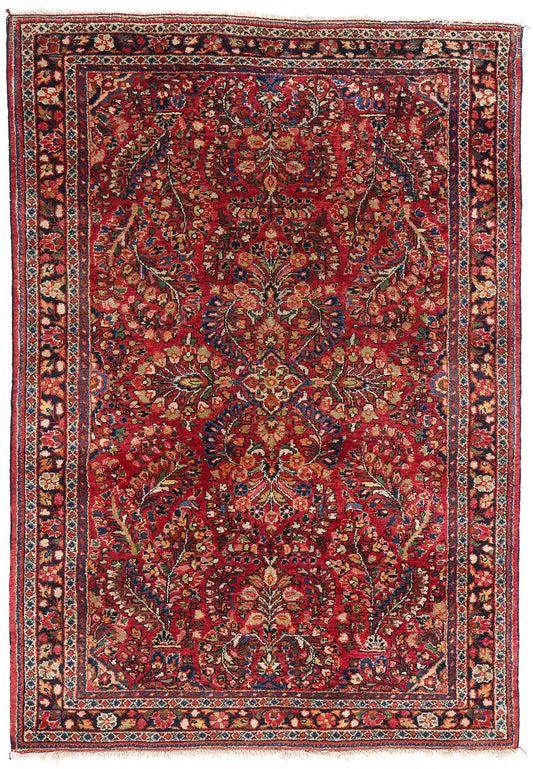 3 x 5 Vintage Persian Sarouk Rug 78914
