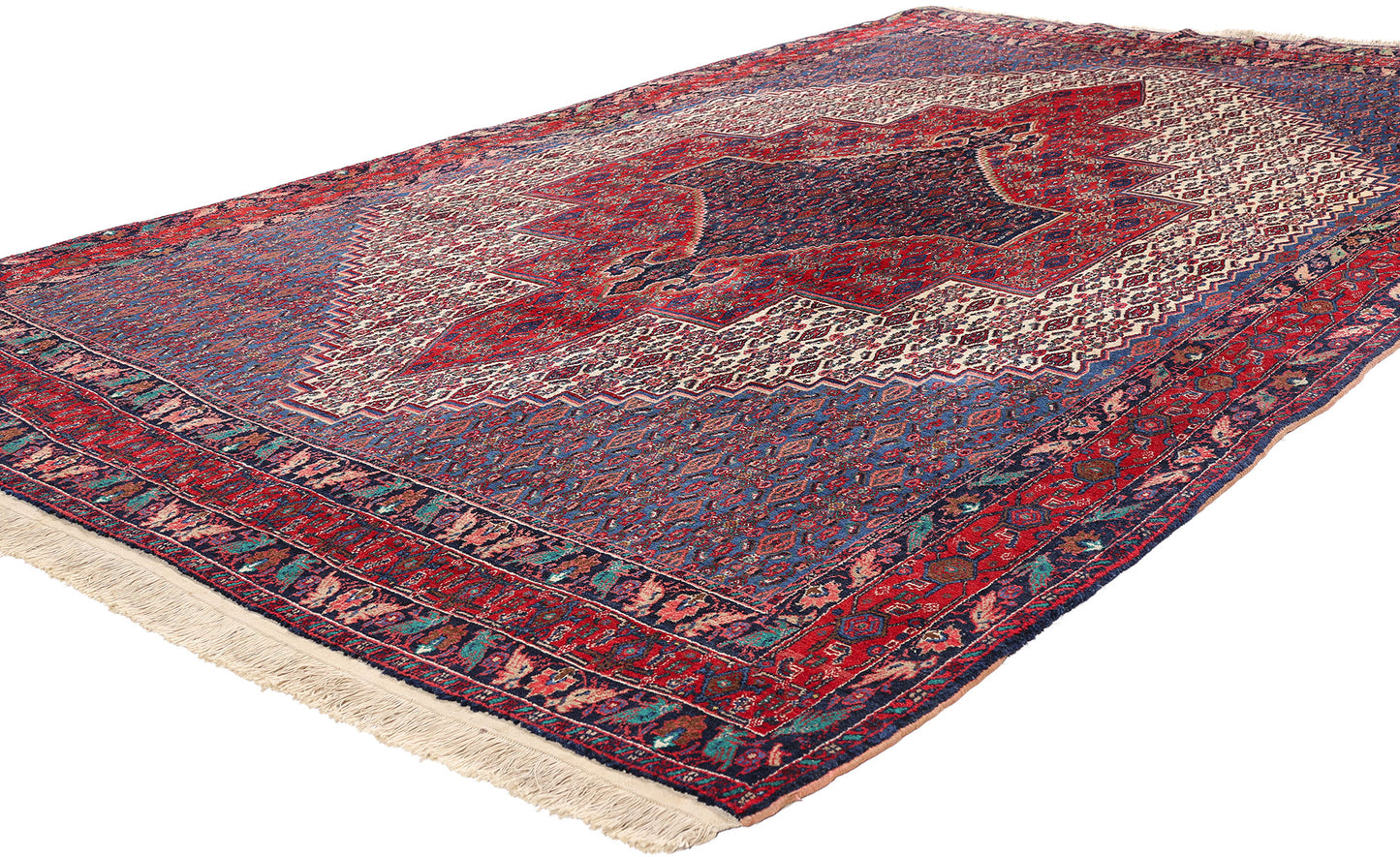 7 x 10 Vintage Persian Senneh Rug 79272