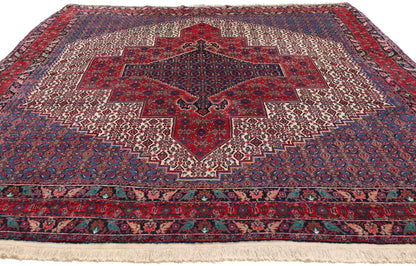 7 x 10 Vintage Persian Senneh Rug 79272