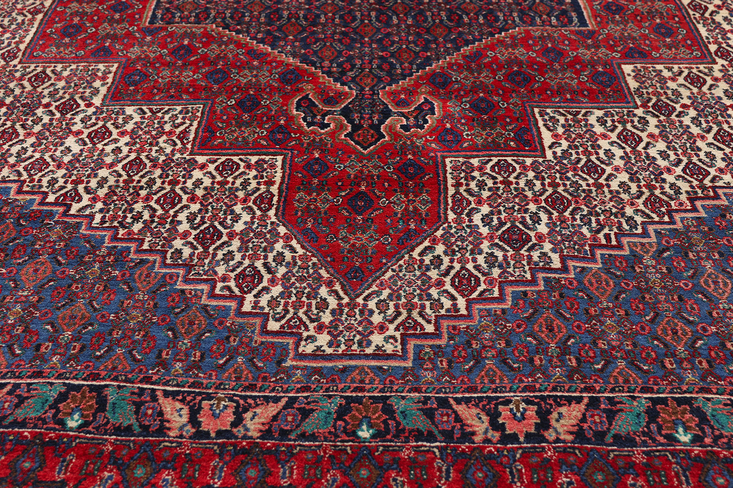 7 x 10 Vintage Persian Senneh Rug 79272