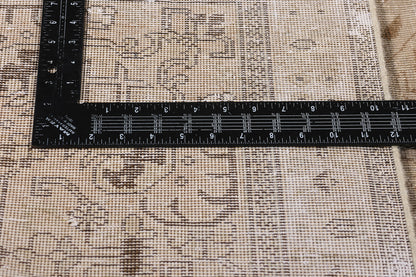 10 x 13 Vintage Earth-Tone Persian Tabriz Rug 61352