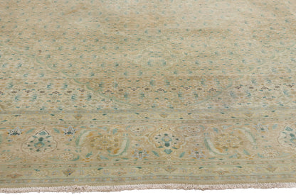 10 x 13 Vintage Persian Mahi Tabriz Rug 61366