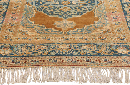 4 x 5 Haji Jalili Antique Persian Tabriz Rug 79132