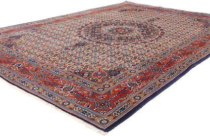 6 x 9 Vintage Persian Mahi Tabriz Rug 79107
