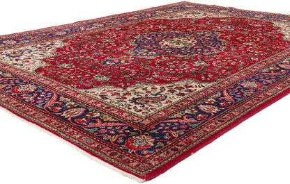 7 x 10 Vintage Persian Tabriz Rug 79146
